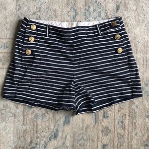 J. Crew Sailor Shorts Size 2